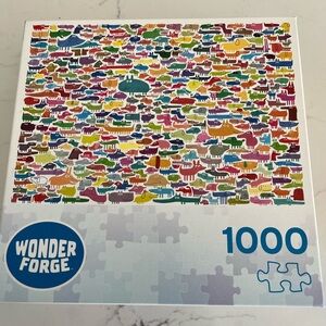 Wonder Forge 1000 Piece Puzzle with Colorful Dogs